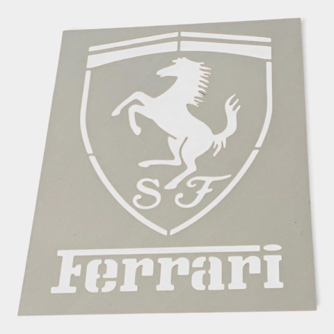 Detailing - Șablon Detailing Auto (Stencil) - Logo Ferrari