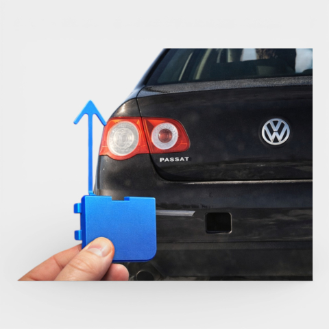 Produse - Capac Cârlig Remorcare / Tractare Bară Spate - VW Passat B6 (2005-2010)