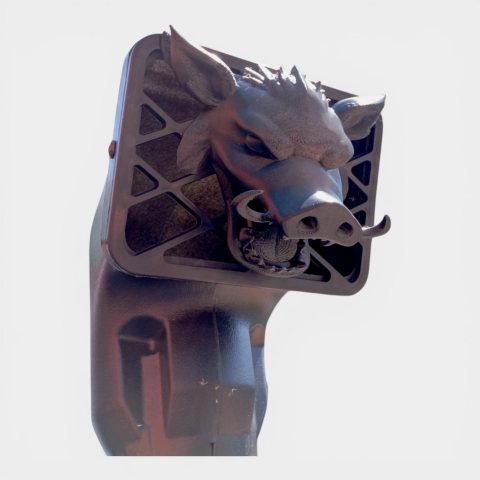 Produse - Ornament Custom pentru Snorkel (Off-Road) - Design "Mistreț / Wild Boar"