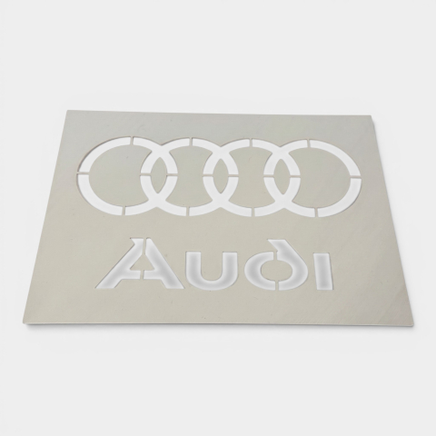 Detailing - Șablon Detailing Auto "Audi" (Stencil) pentru Mochetă și Covorașe