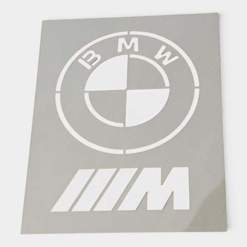 Detailing - Șablon Detailing Auto "BMW & M" (Stencil) pentru Mochetă și Covorașe