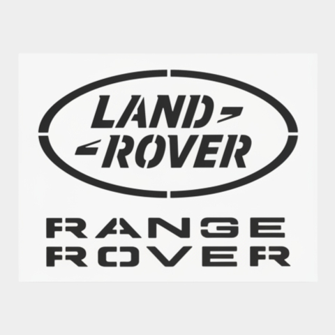 Produse - Șablon Detailing Auto (Stencil) - Logo Land Rover / Range Rover