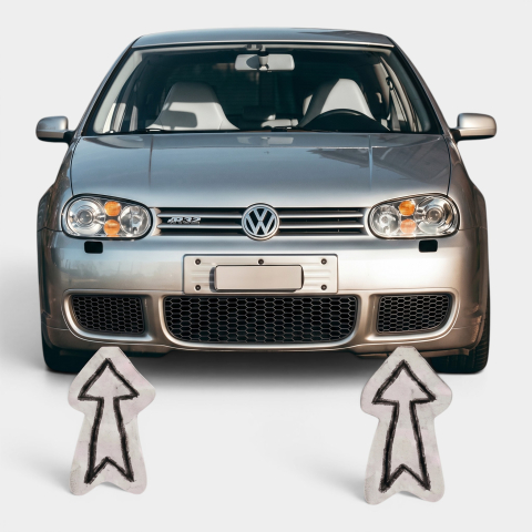 Auto - Set Grile Laterale Bară Față (Stânga + Dreapta) - VW Golf 4 (MK4) R32