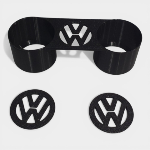 Auto - Suport Pahare Dublu (Cup Holder) cu Logo - VW Transporter / Multivan T5