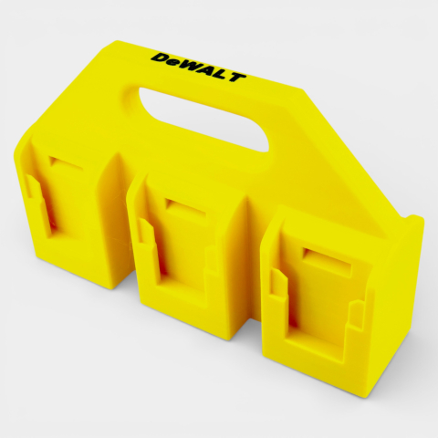 Produse - Suport Portabil / Caddy pentru 6 Acumulatori - Compatibil DeWALT (XR & FlexVolt)