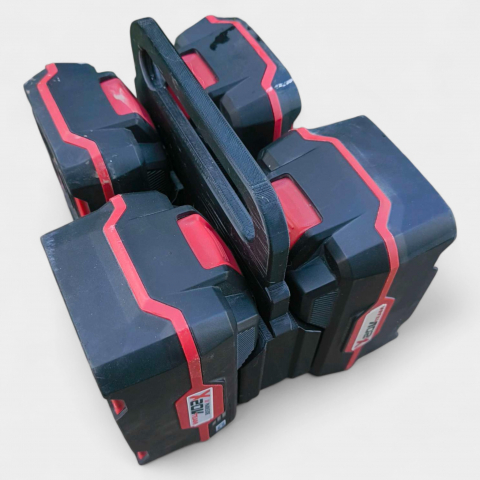 Workshop - Suport Portabil pentru 4 Baterii Parkside – Carry & Go!