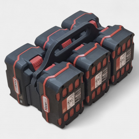 Suport Portabil pentru 6 Baterii Parkside – Carry & Go! [2]