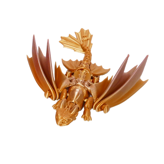 Dragon Toothless Articulat – Figurină 3D Printată, Flexibilă, Decor & Cadou Fantasy [7]