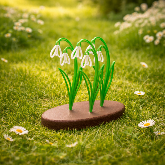 Ghicocei Snowdrop Harmony – Decorațiune Florală printată 3D [2]