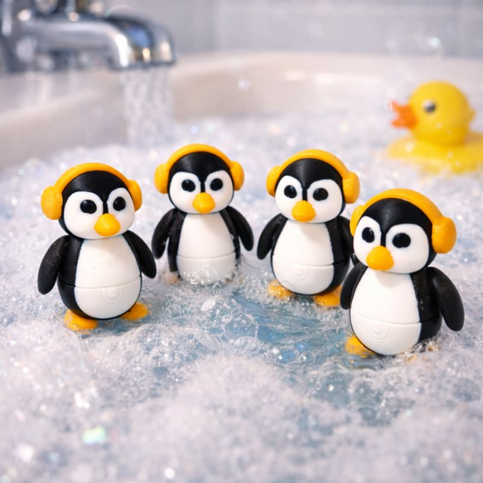 Pinguin cu casti articulat [3]