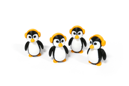 Jucarii - Pinguin cu casti