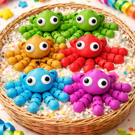 Breloc Cute caracatita articulata [4]