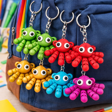 Breloc Cute caracatita articulata [6]