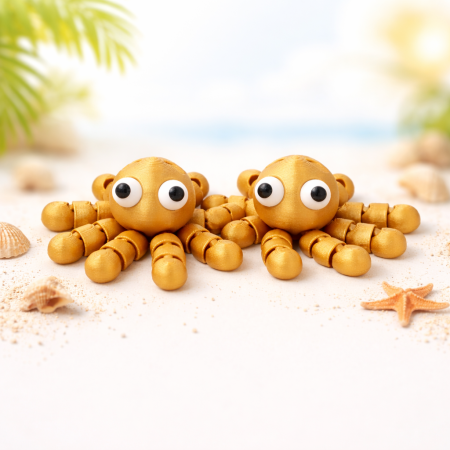 Brelocuri - Breloc Cute caracatita articulata