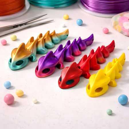 Brelocuri - Dragon articulat mini