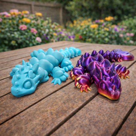 Dragoni - Dragon flexi cu inimioare