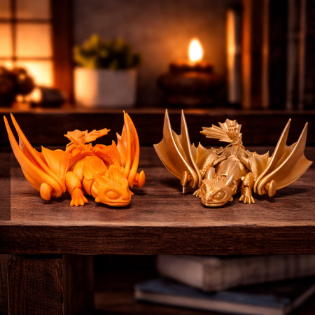 Dragon Toothless Articulat – Figurină 3D Printată, Flexibilă, Decor & Cadou Fantasy [4]