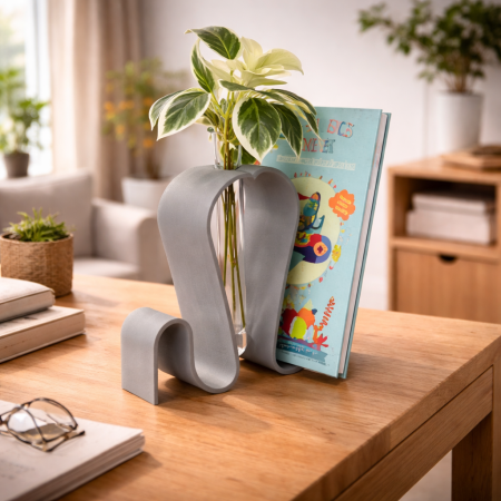 Decoratiuni - Flow Terra Slim - Suport Floral Minimal cu Eprubetă