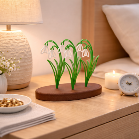 Ghicocei Snowdrop Harmony – Decorațiune Florală printată 3D [2]