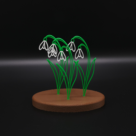 Ghicocei Snowdrop Harmony – Decorațiune Florală printată 3D [6]