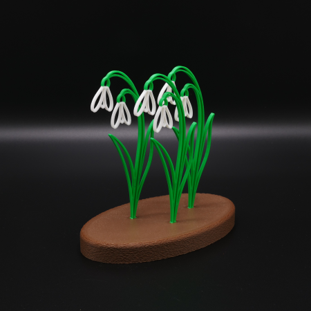 Ghicocei Snowdrop Harmony – Decorațiune Florală printată 3D [5]