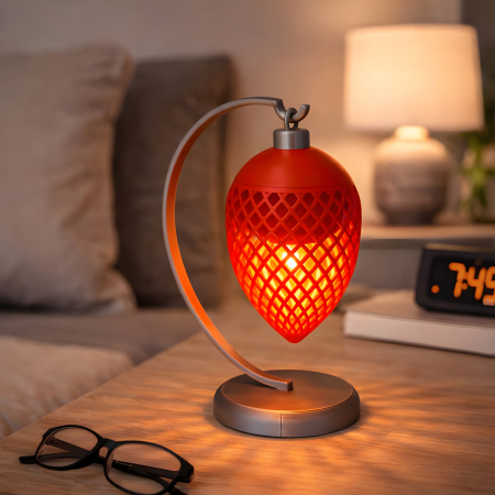 Decoratiuni - Lampa suspendata cu lumanare led - Meshed Cone