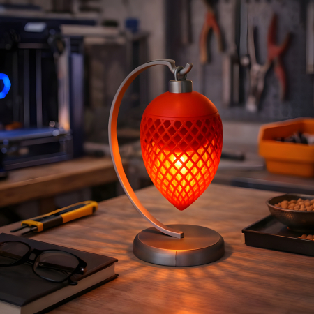 Lampa suspendata cu lumanare led - Meshed Cone [1]