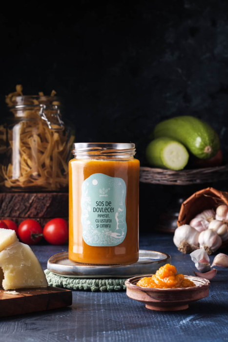 Sos piperat de dovlecei, cu cimbru și usturoi [2]