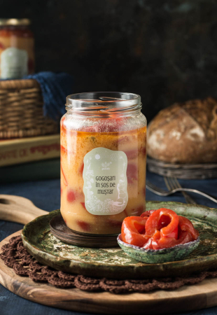 Murături în oțet - Gogoșari murați în sos de muștar