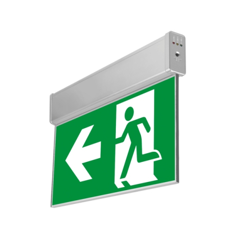 Iluminat de siguranta - Lampa LED Exit pentru cai de evacuare 4LED Kasiopeea KSP02-H3-LR/H, autonomie 3h