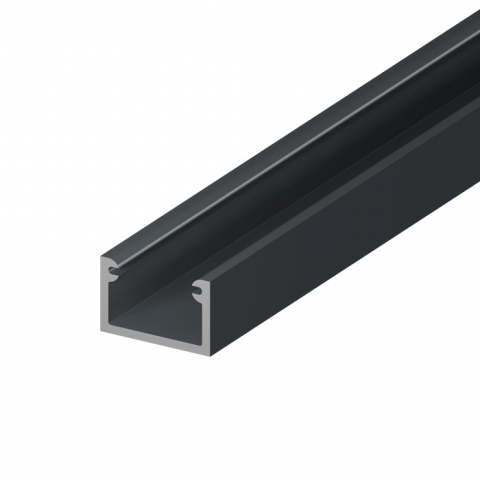 Benzi LED si profile - Profil din aluminiu pentru banda LED 4LED tip A, 2 m, negru