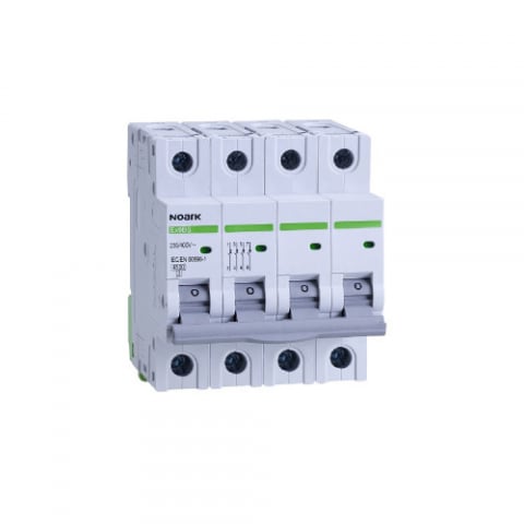 Sisteme de prindere-fixare - Noark Siguranta Automata 4P, 16A, C, 4.5KA, 4M, EX9BS 4P C16, Noark
