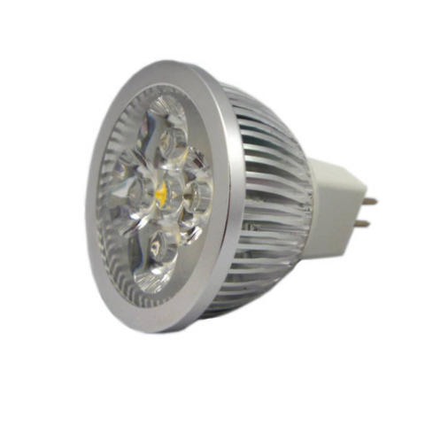 Surse de lumina LED - Spot LED 4LED MR16-GU5.3-30SMD3528, 3W, 6500K alb rece, RW7020CW220V