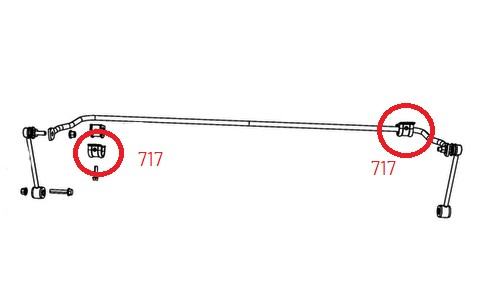 Kit bucșe poliuretan punte spate Jeep Wrangler JK [4]