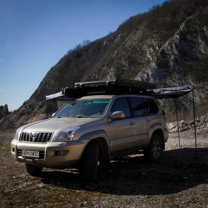 Marchiză auto OVERLANDER 2.5 m 270 grade cu LED - partea dreaptă [4]