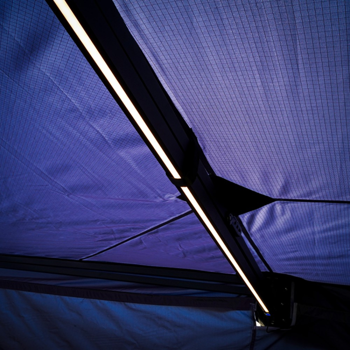 Marchiză auto OVERLANDER 2 m 270 grade cu LED - partea stângă [22]