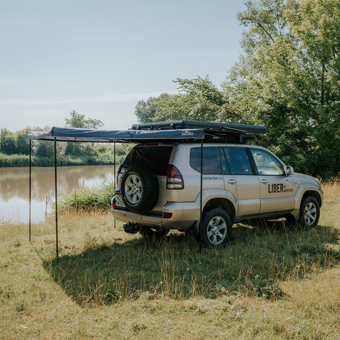 Marchiză auto OVERLANDER 2 m 270 grade cu LED - partea stângă [6]