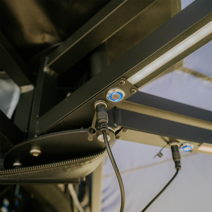 Marchiză auto OVERLANDER 2 m 270 grade cu LED - partea stângă [15]