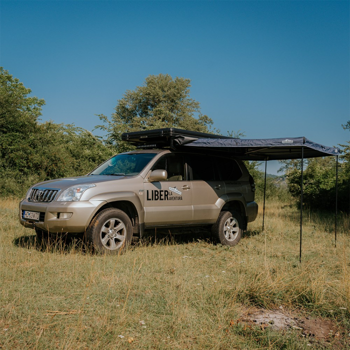 Marchiză auto OVERLANDER 2 m 270 grade cu LED - partea stângă [2]
