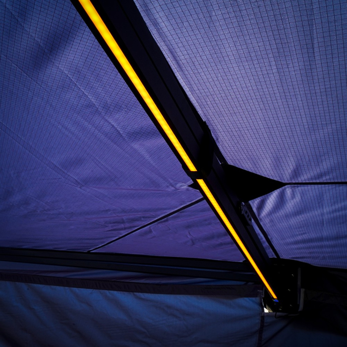 Marchiză auto OVERLANDER 2 m 270 grade cu LED - partea stângă [23]