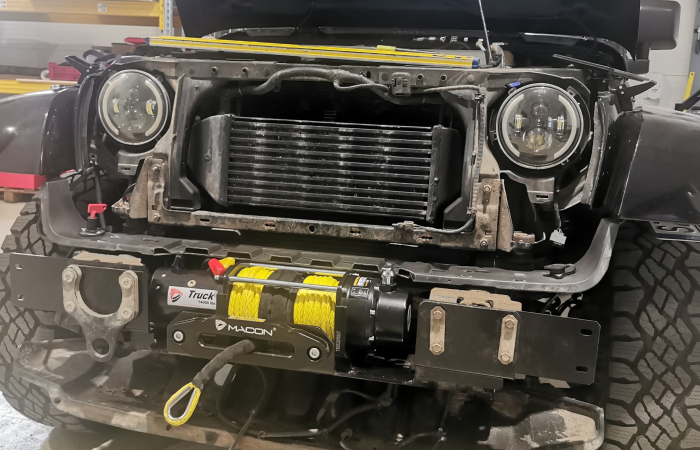 Placă troliu dedicată Jeep Wrangler JK 2007-2018 - montaj în bară [4]