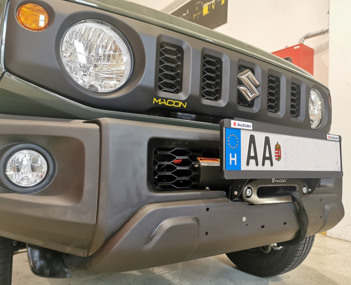 Placă troliu dedicată Suzuki Jimny 2018+ - montaj deasupra bării - pentru troliu 6000 lbs [5]