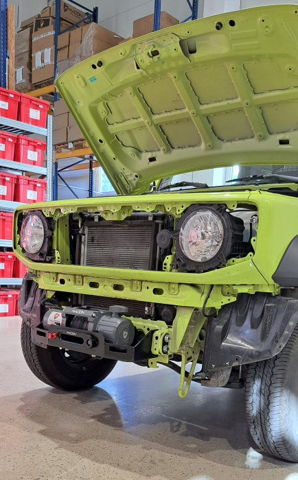 Placă troliu dedicată Suzuki Jimny 2018+ - montaj în bară - pentru troliu 12000 lbs [4]