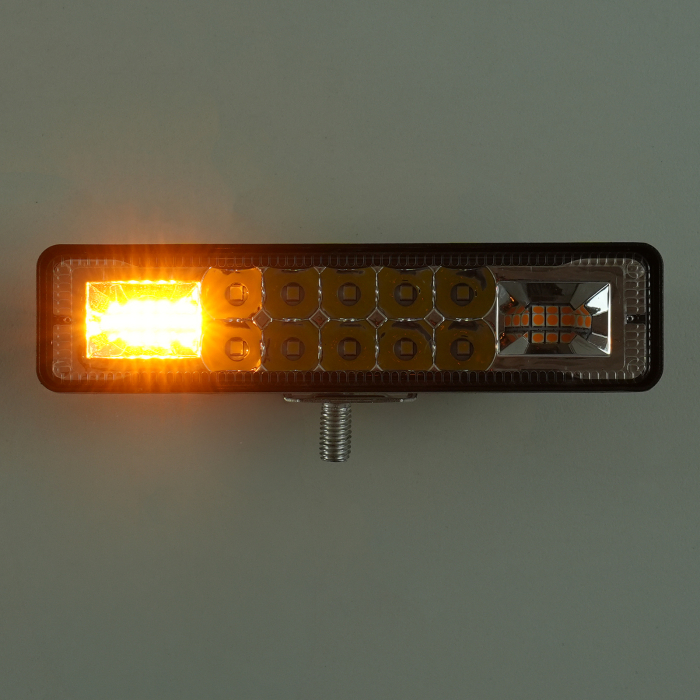 Proiector LED 48W - lumina alba + stroboscop galben - 10-30V [6]