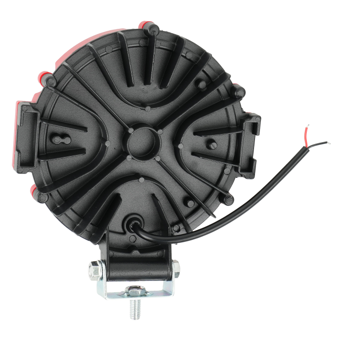 Proiector LED rotund 45W - carcasa rosie - 12-24V [2]