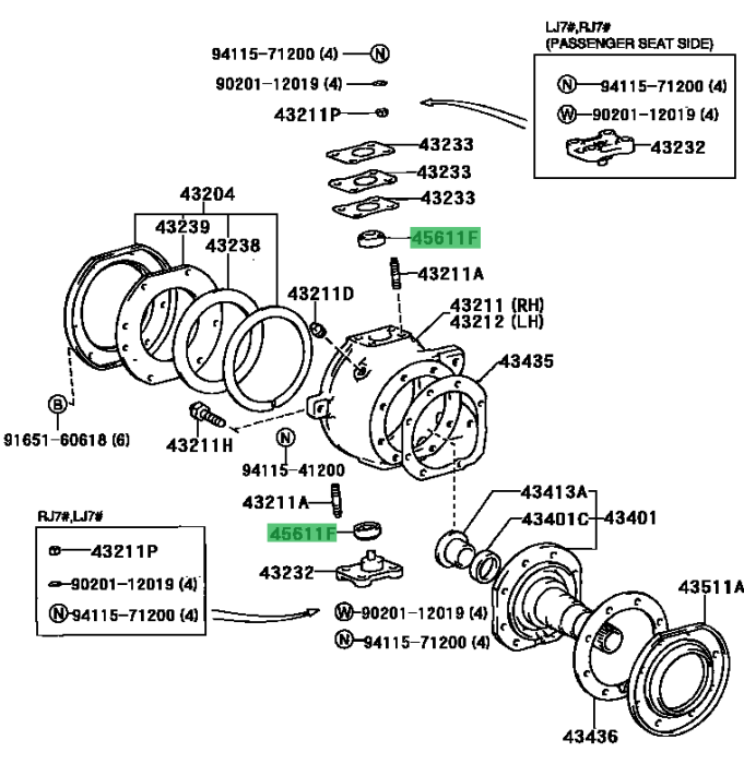 Rulment pivot OE Toyota Land Cruiser J70 [2]