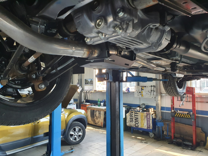 Scut clapetă Dacia Duster din Aluminiu 2021-2024 - Aluminiu 4 mm [8]