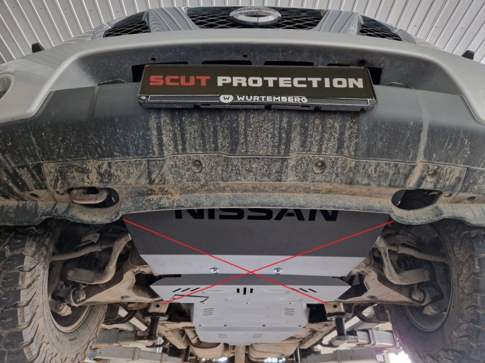 Scut cutie de viteză din aluminiu Nissan Navara 2005-2015 - Aluminiu 4 mm [11]