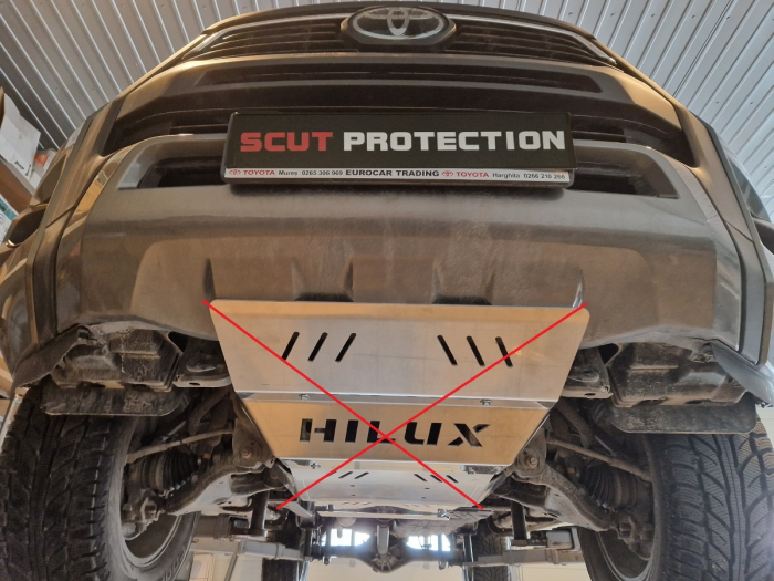 Scut cutie de viteză din aluminiu Toyota Hilux Revo 2016-2026 - Aluminiu 4 mm [6]