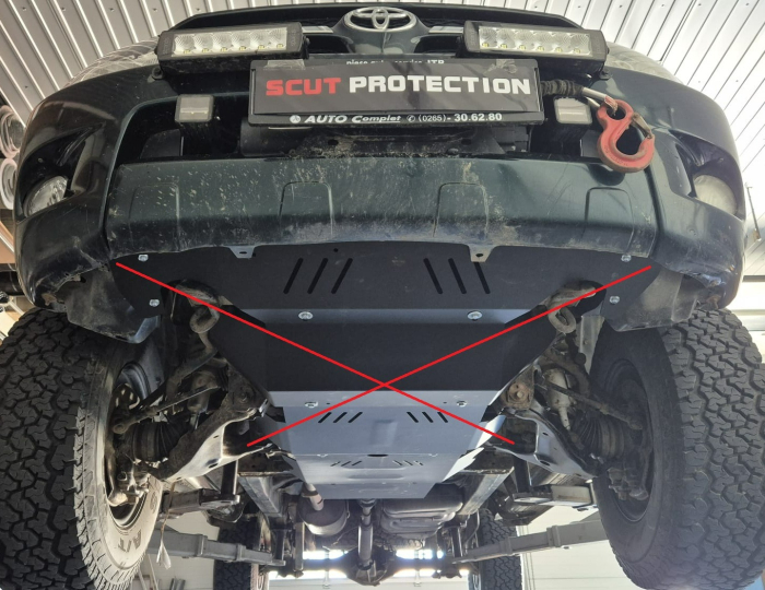 Scut cutie de viteză, filtru particule Toyota Hilux Revo 2016-2026 - Oțel 3 mm [7]